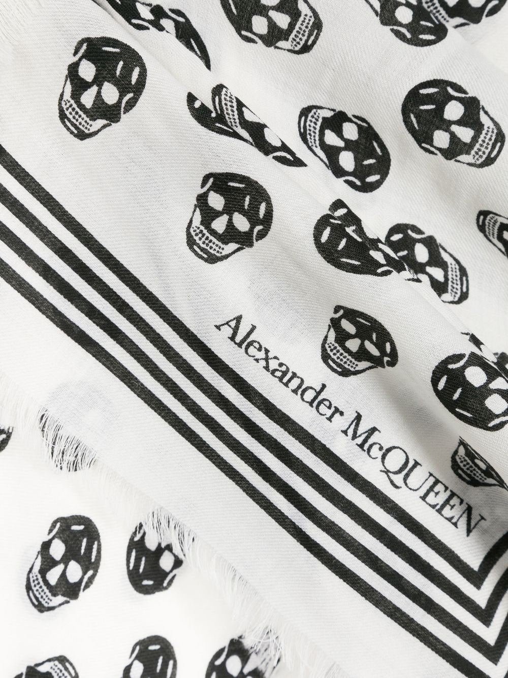 Skull wool scarf