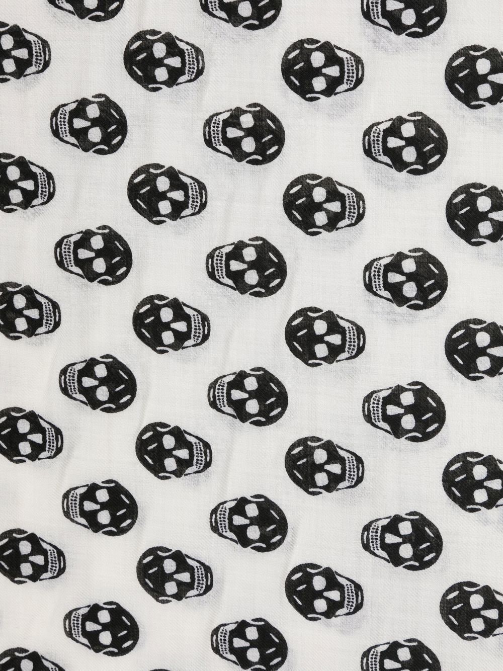 Skull wool scarf
