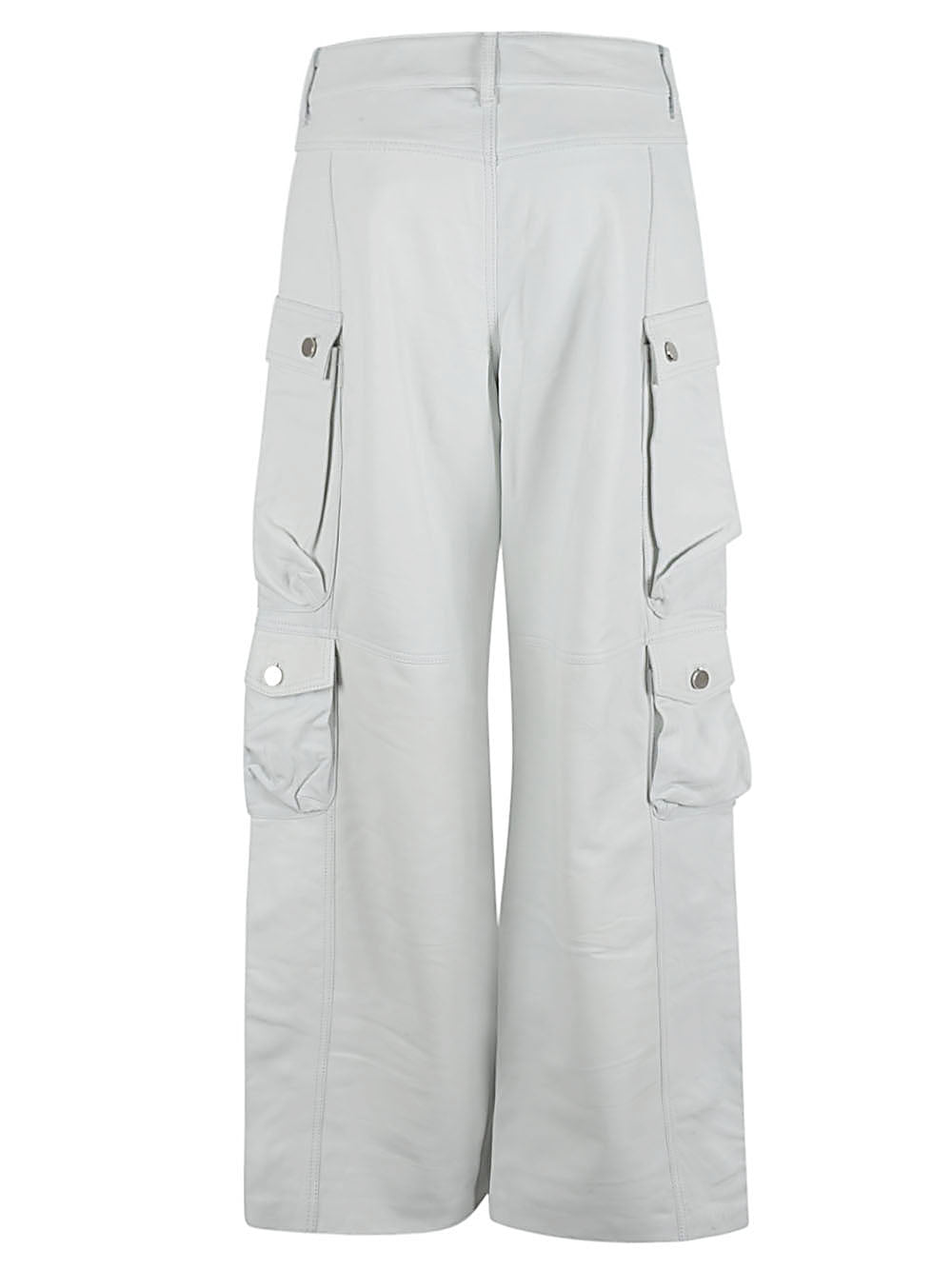 Leather cargo pants
