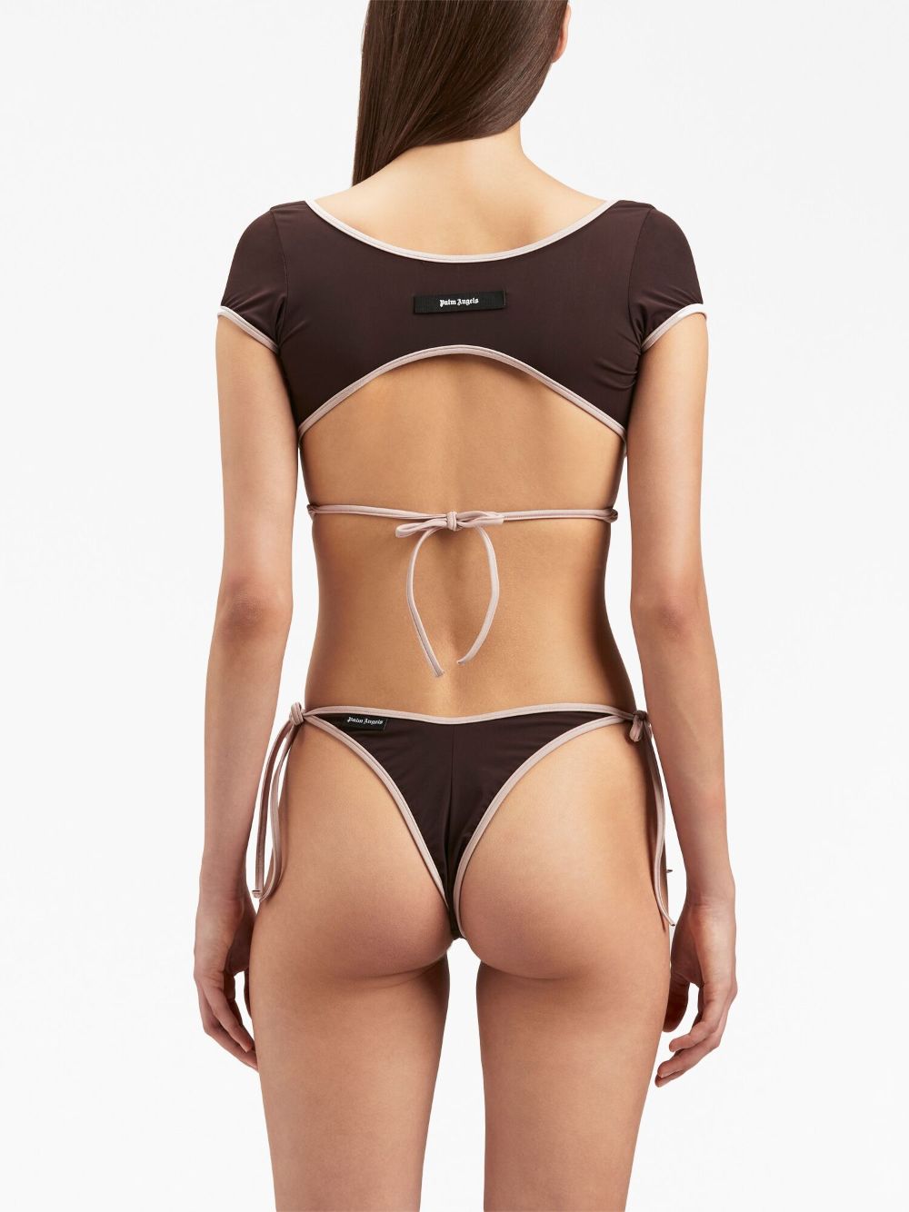 Cap-sleeves bikini top