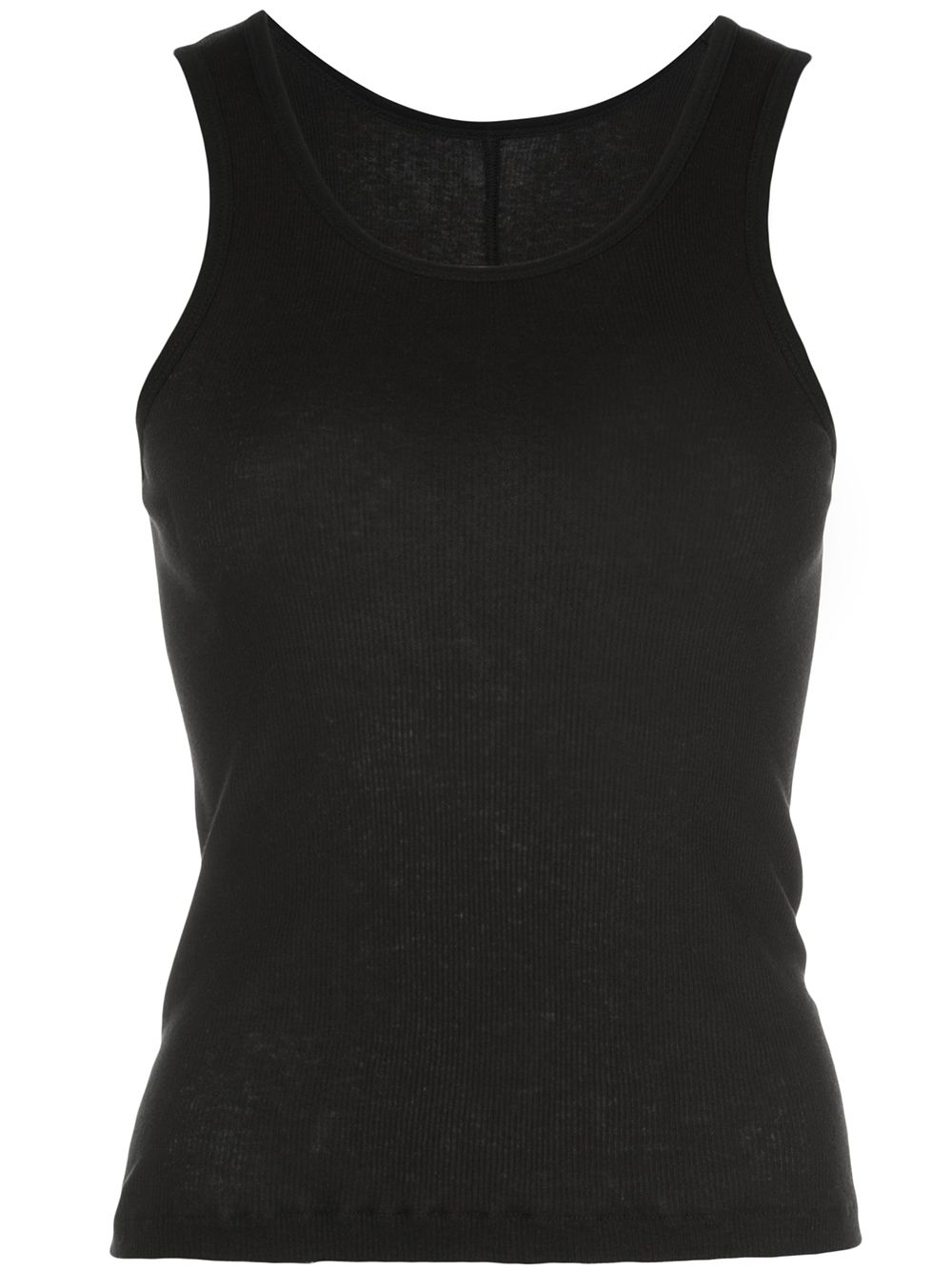 Ribbed cotton tank top