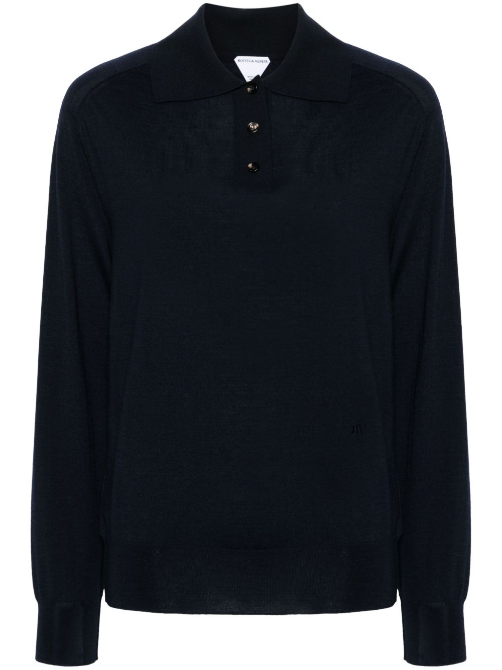 Wool polo shirt