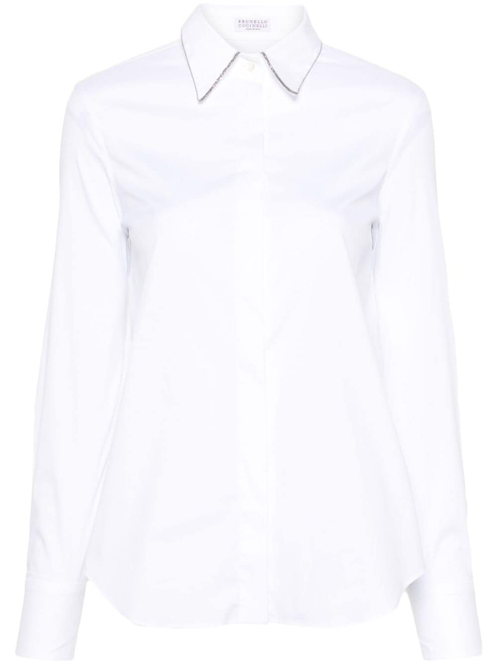 Cotton poplin stretch shirt