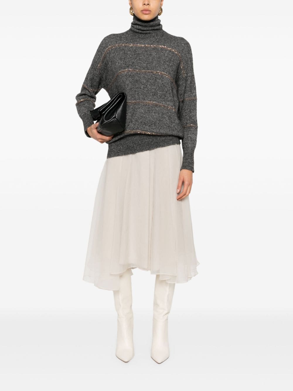 Wool turtle-neck sweater