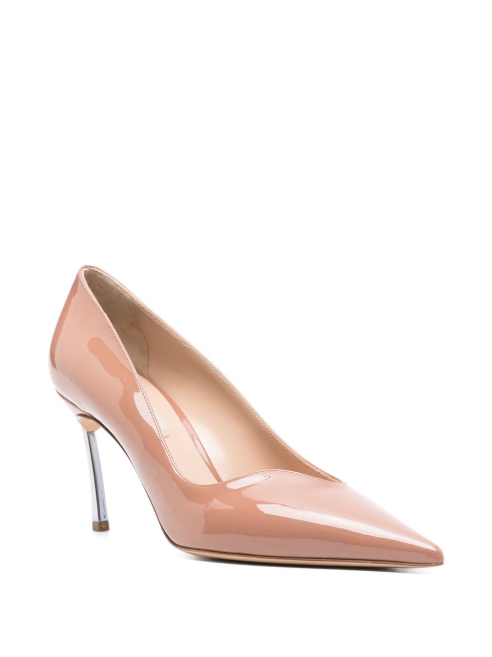 Patent leather pumps