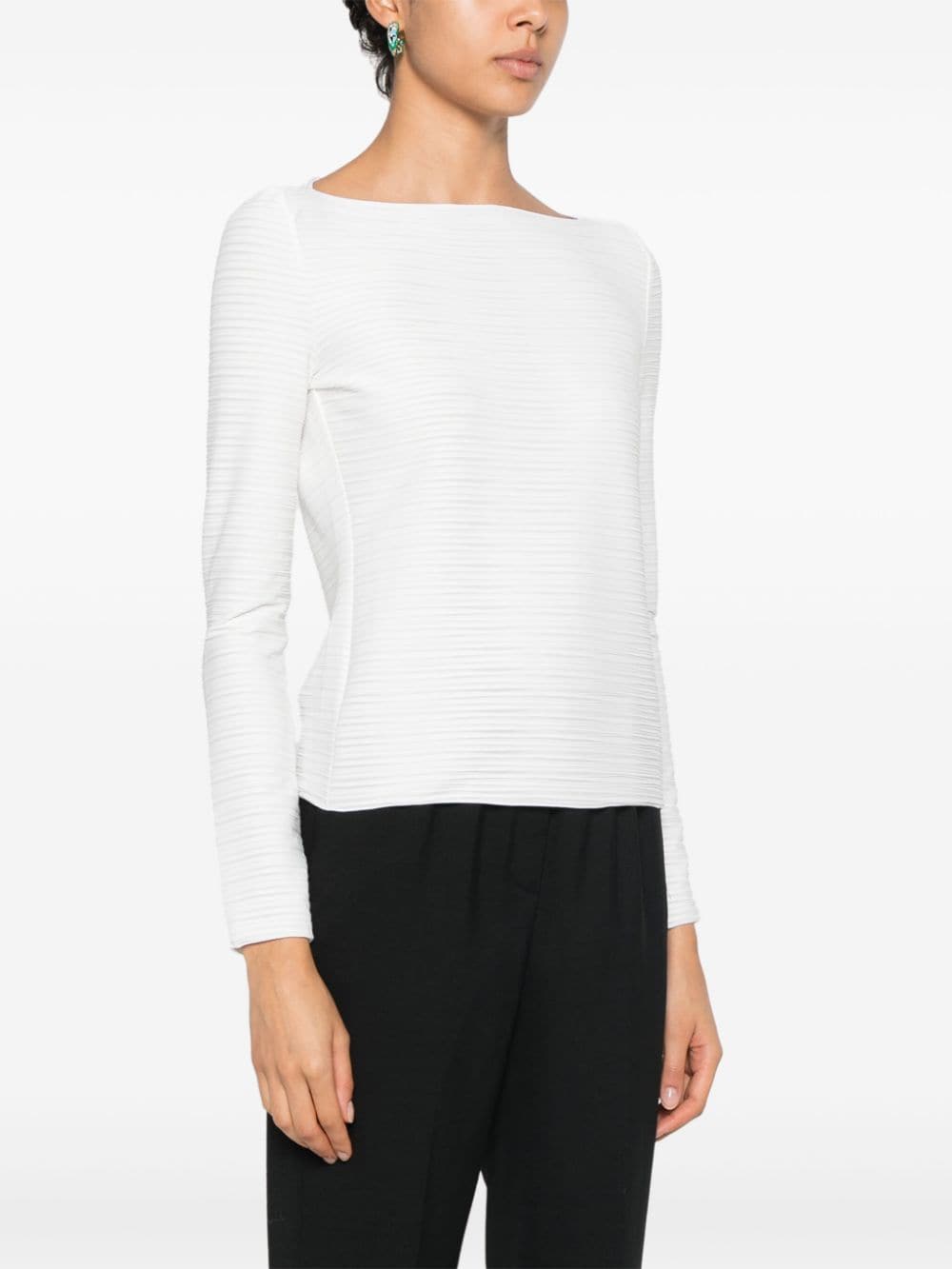 Striped crewneck sweater