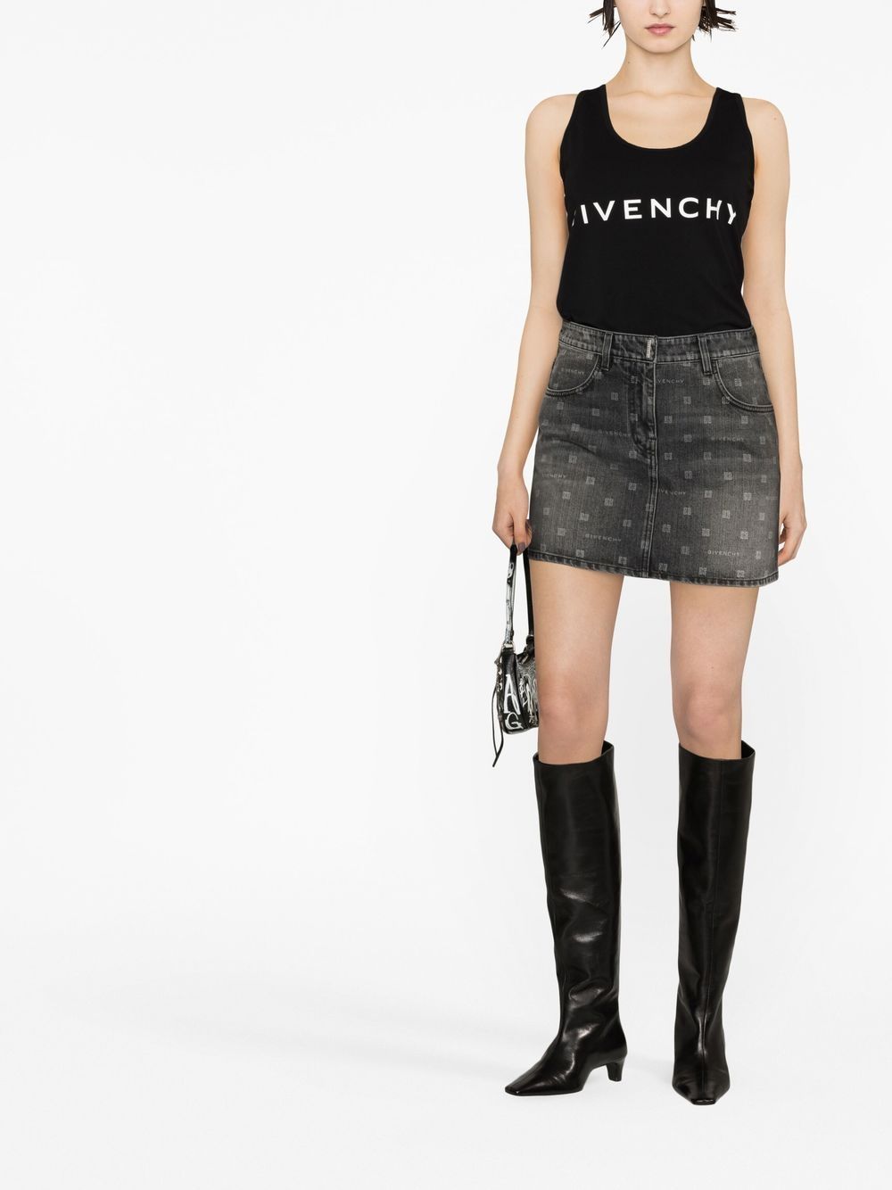 Logo cotton tank top