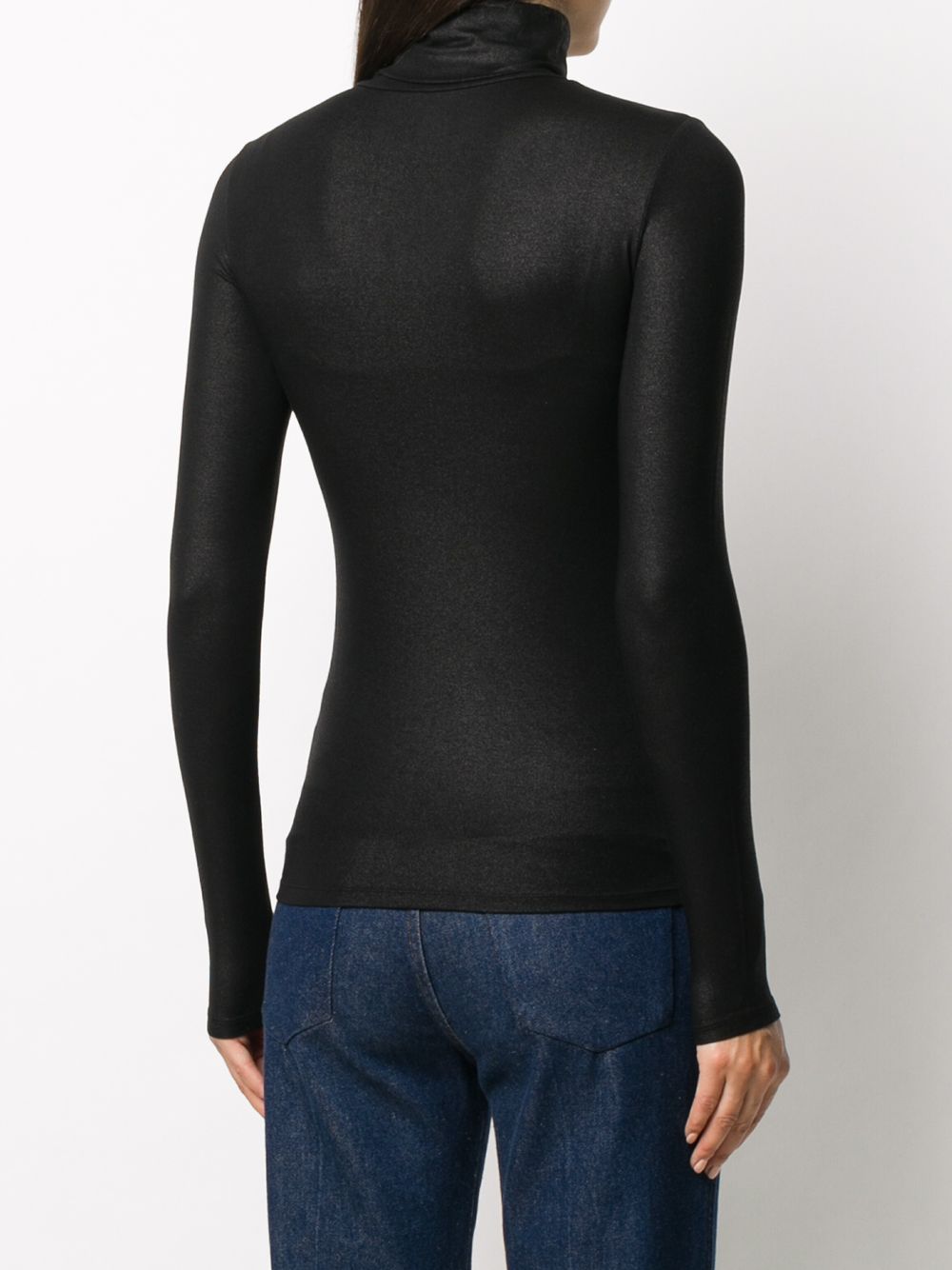 Lurex high-neck sweater