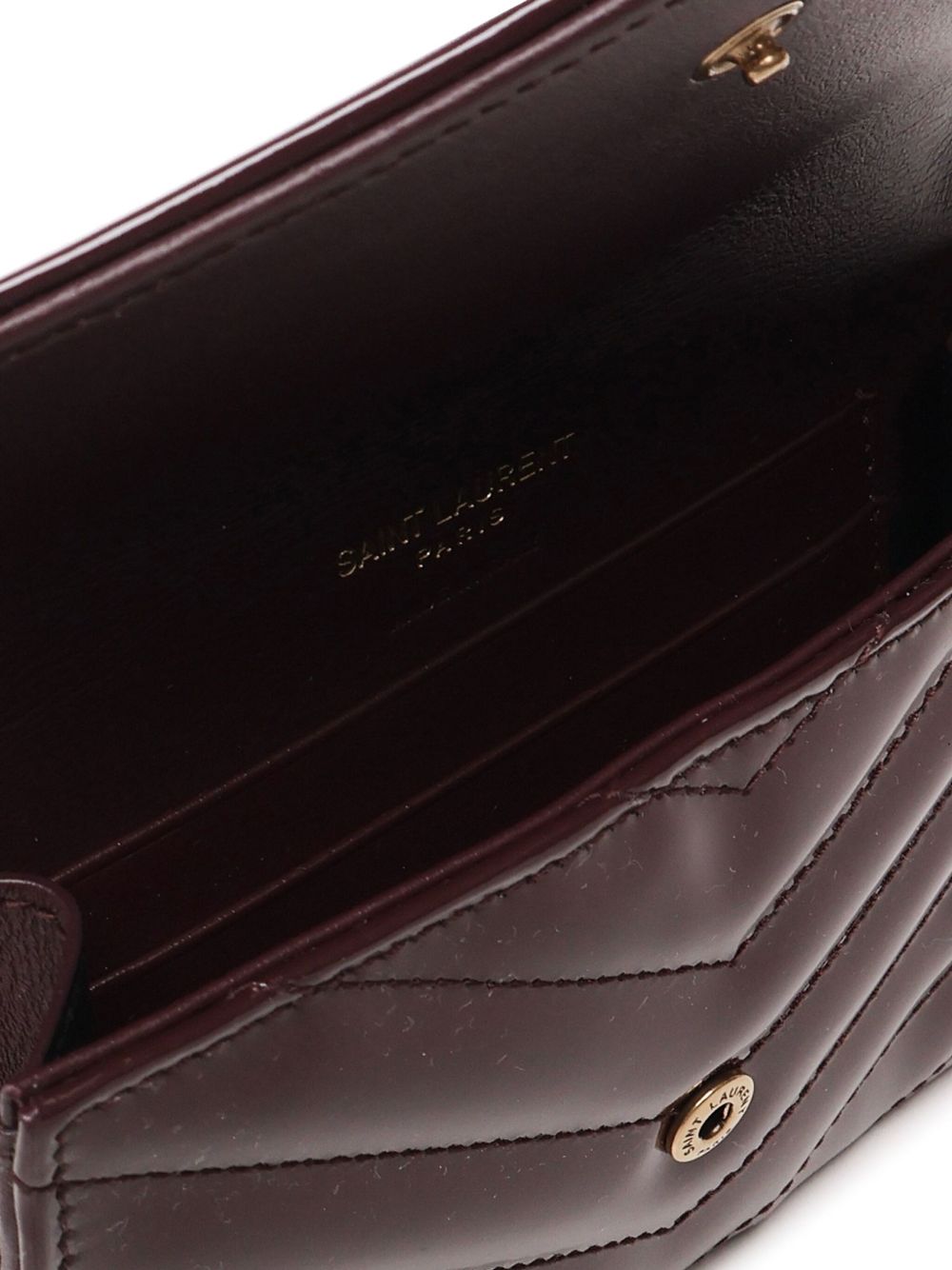 Cassandre patent leather card case