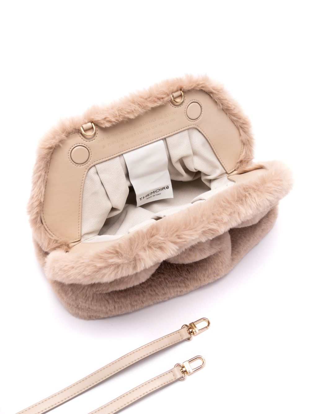 Tia faux fur clutch