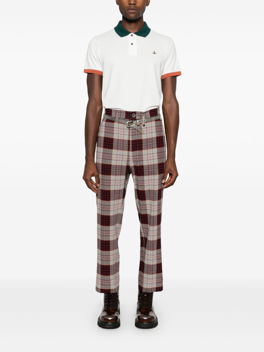 Check trousers