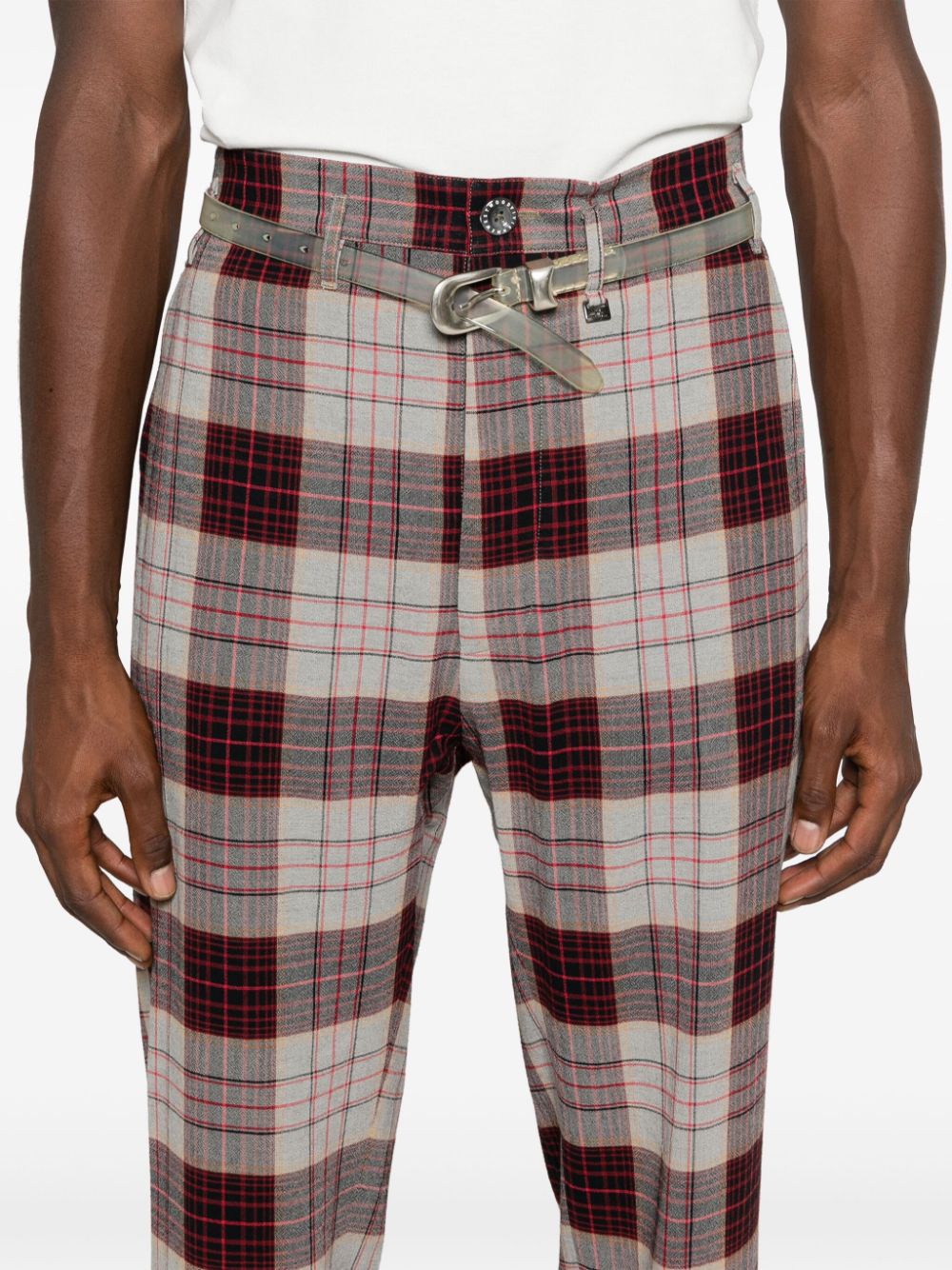 Check trousers