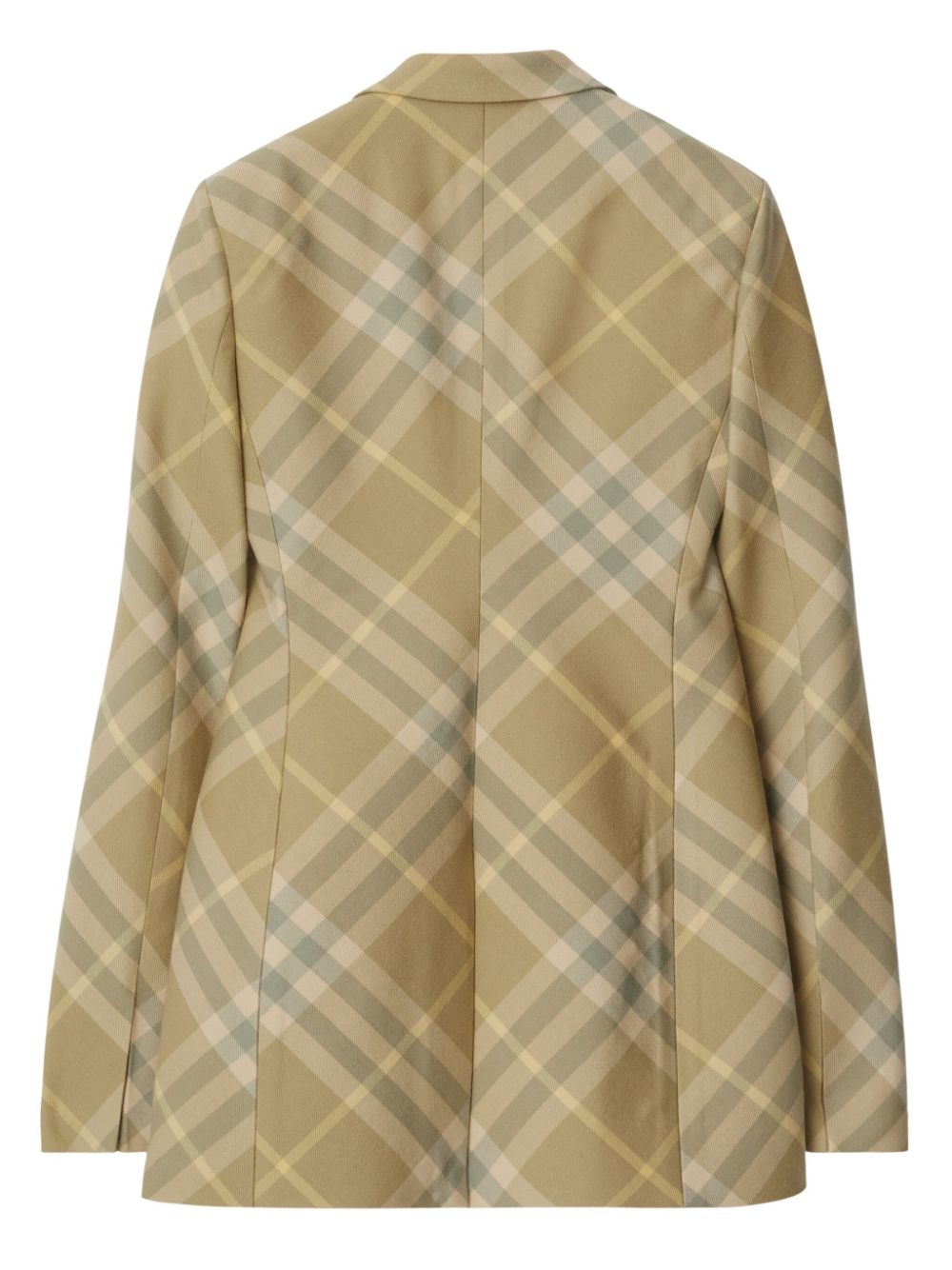 Wool single-breasted blazer jacket