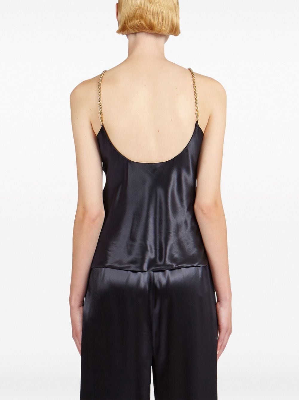 Satin sleeveless top