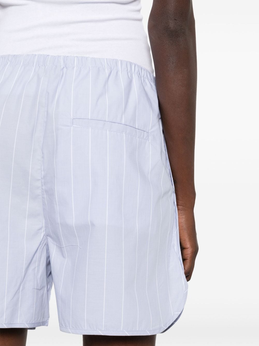 Striped drawstring shorts