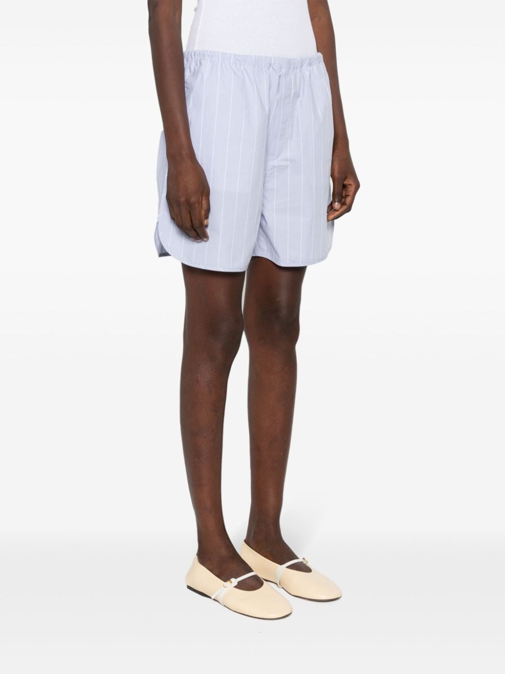 Striped drawstring shorts