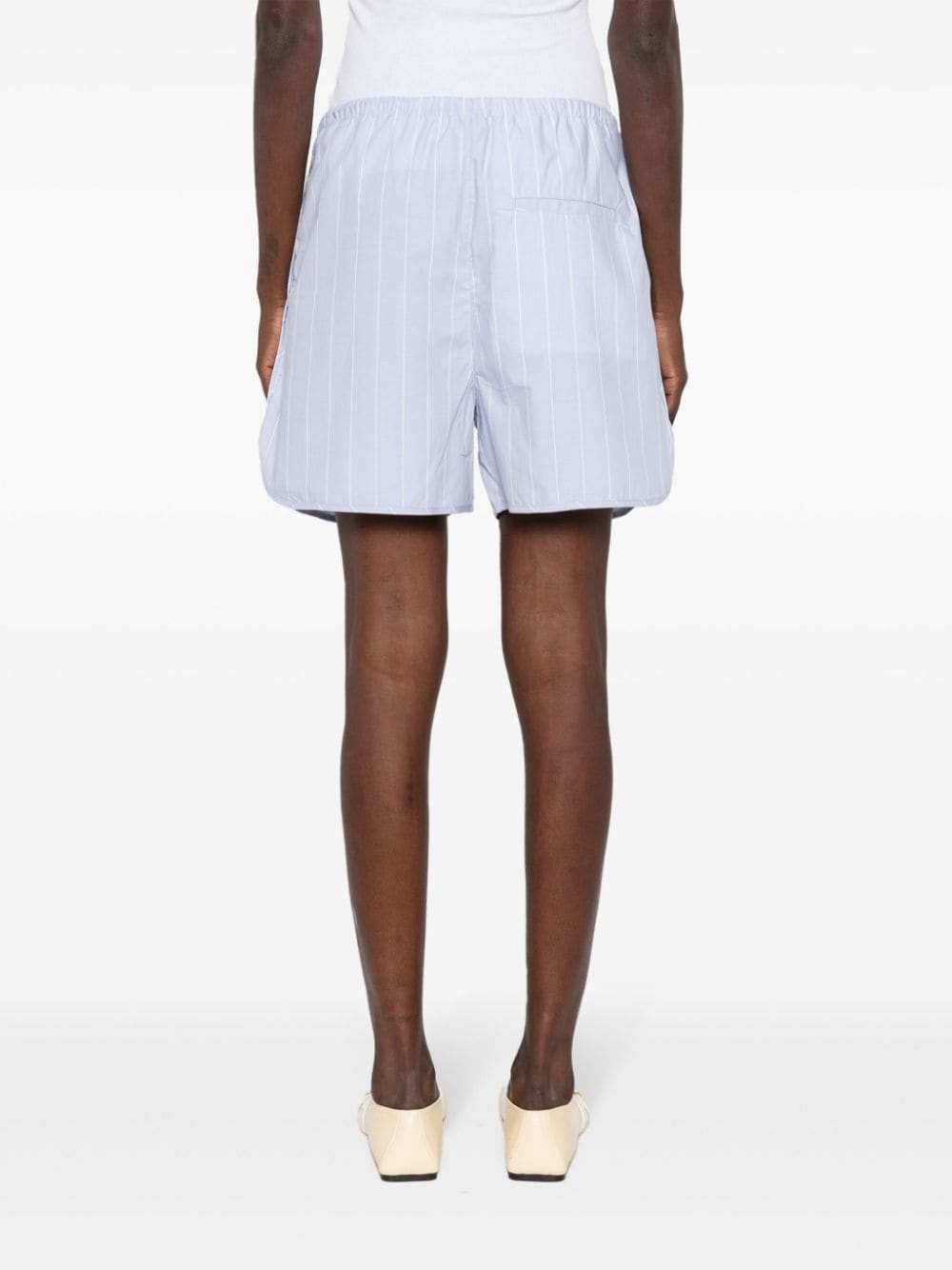 Striped drawstring shorts