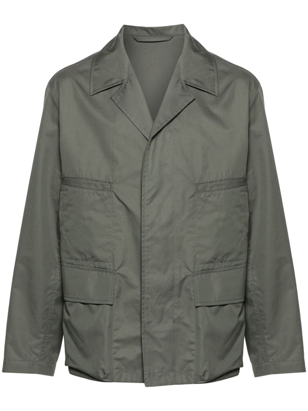 Cotton blend multipocket overshirt