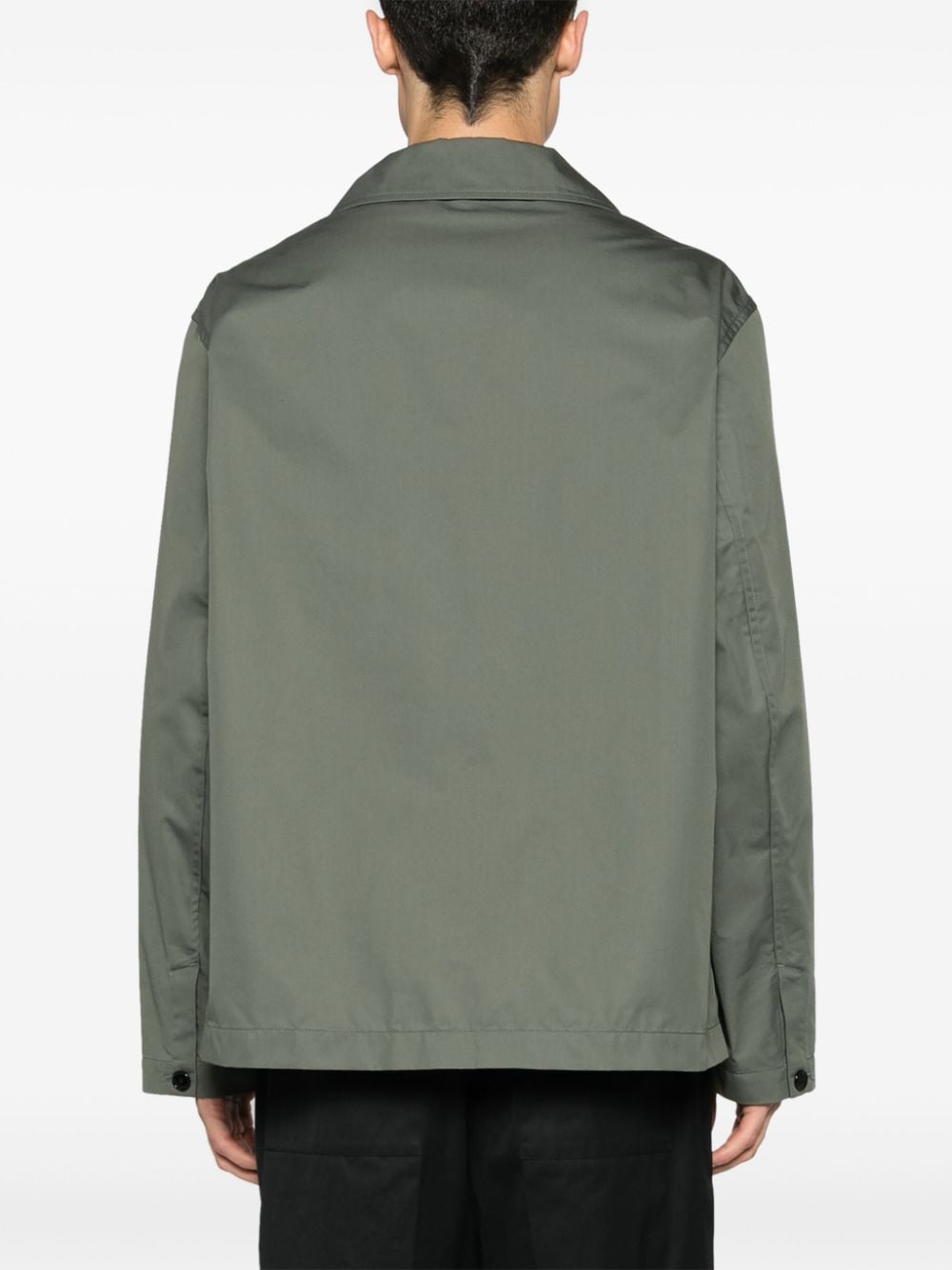 Cotton blend multipocket overshirt