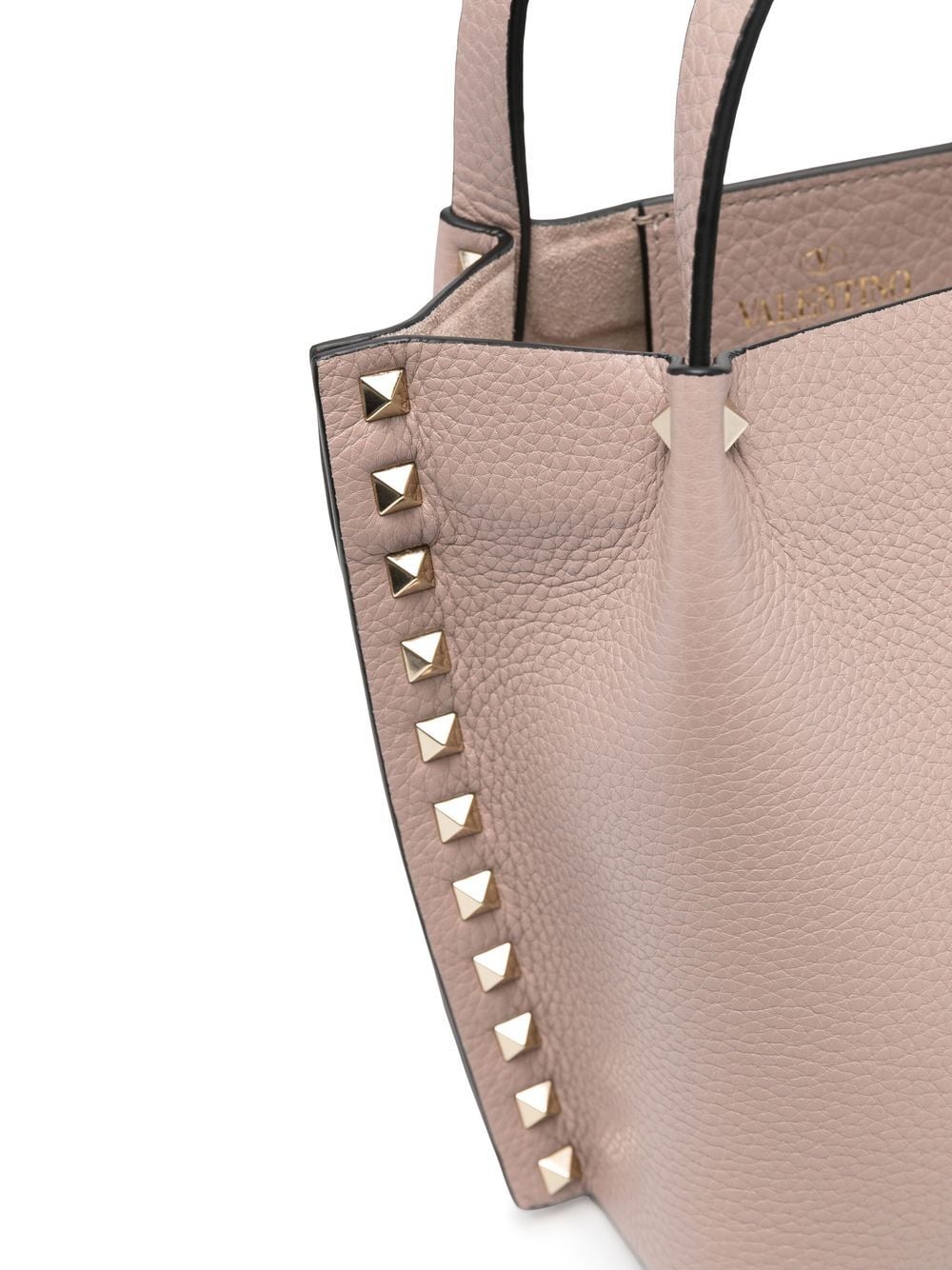 Rockstud small leather tote bag