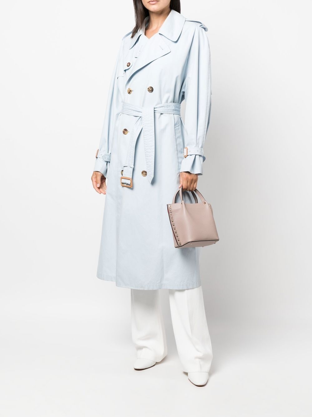 Rockstud small leather tote bag