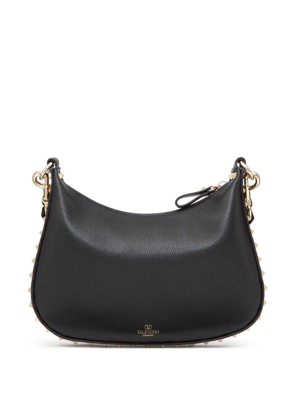 Rockstud small leather hobo bag