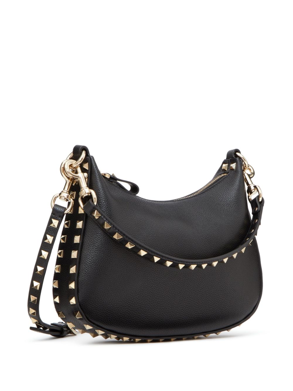 Rockstud small leather hobo bag
