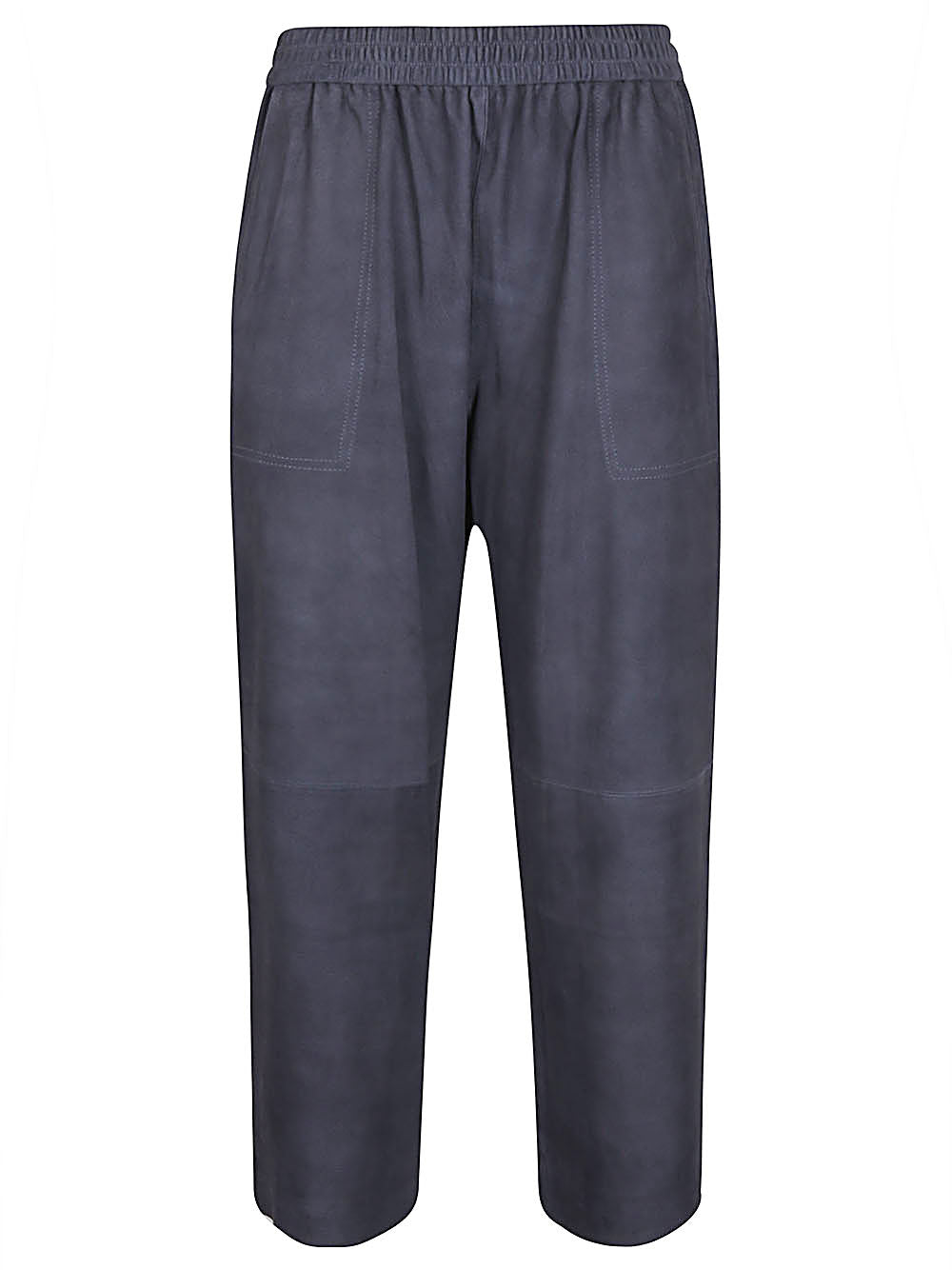 Suede leather trousers