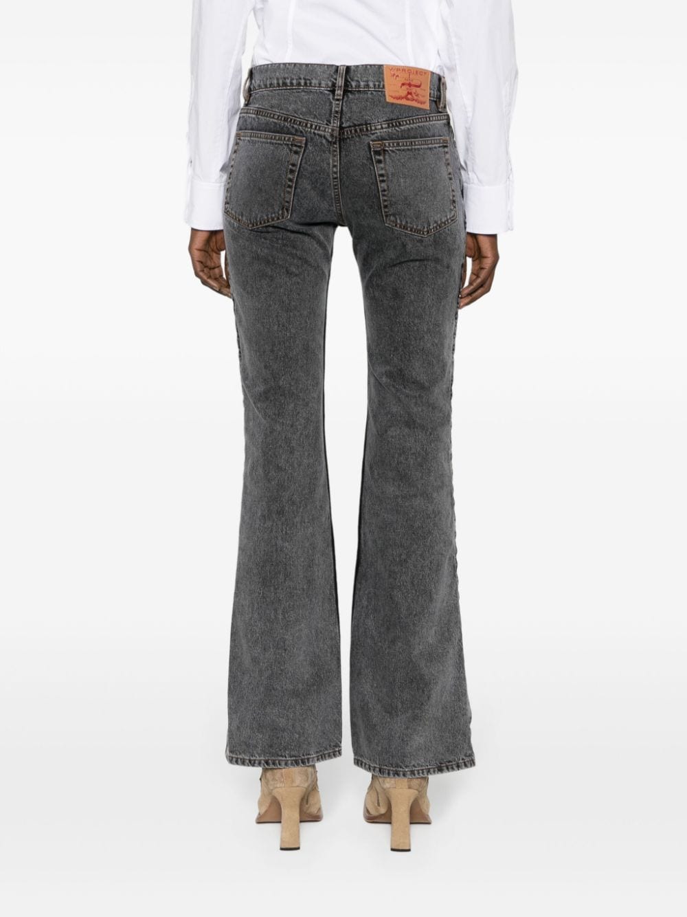Evergreen hook and eye slim denim jeans