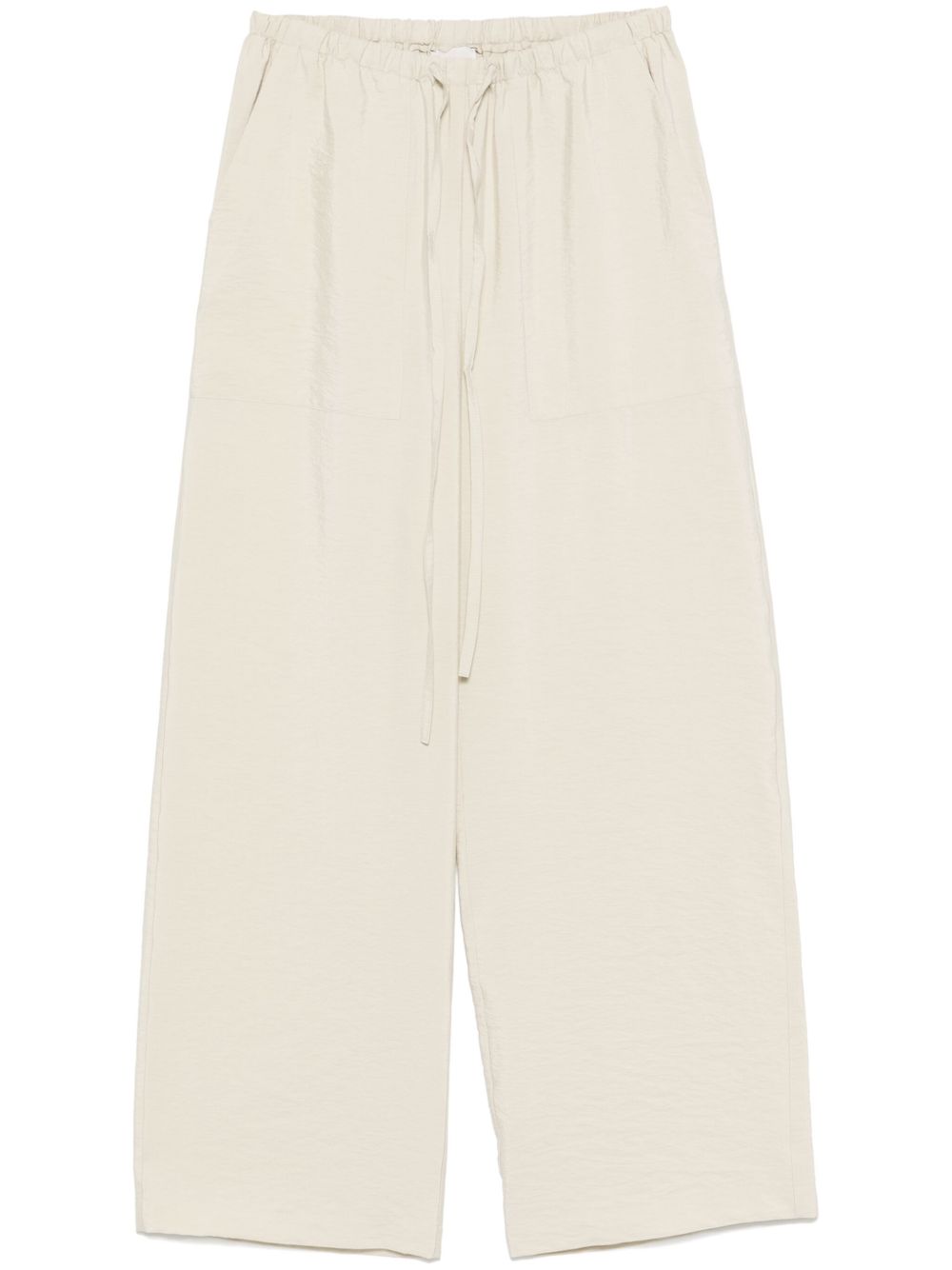 Silk blend trousers