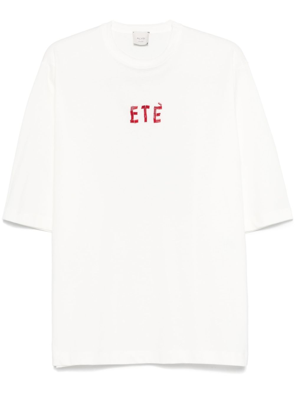 Embroidered cotton t-shirt