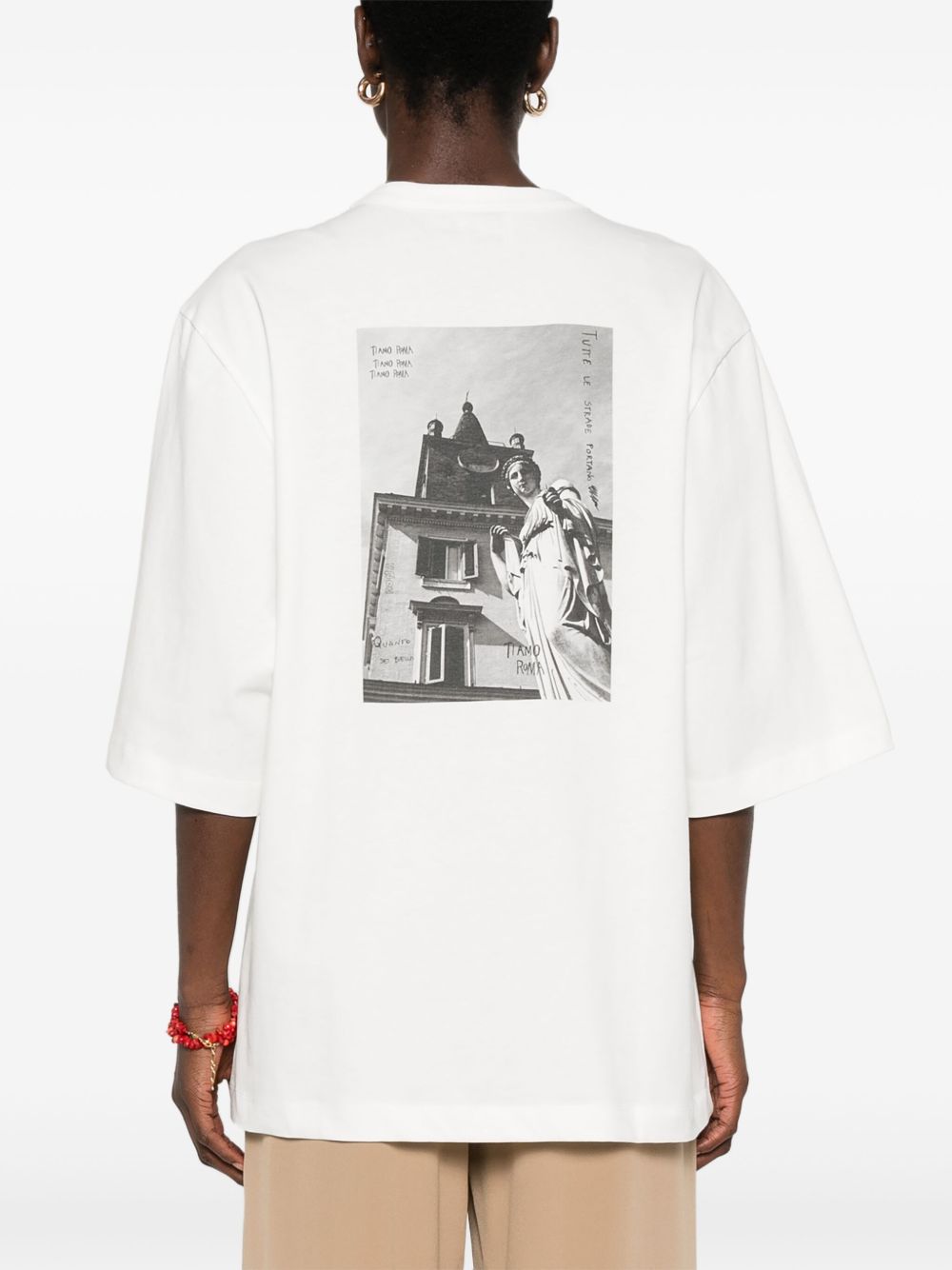 Embroidered cotton t-shirt