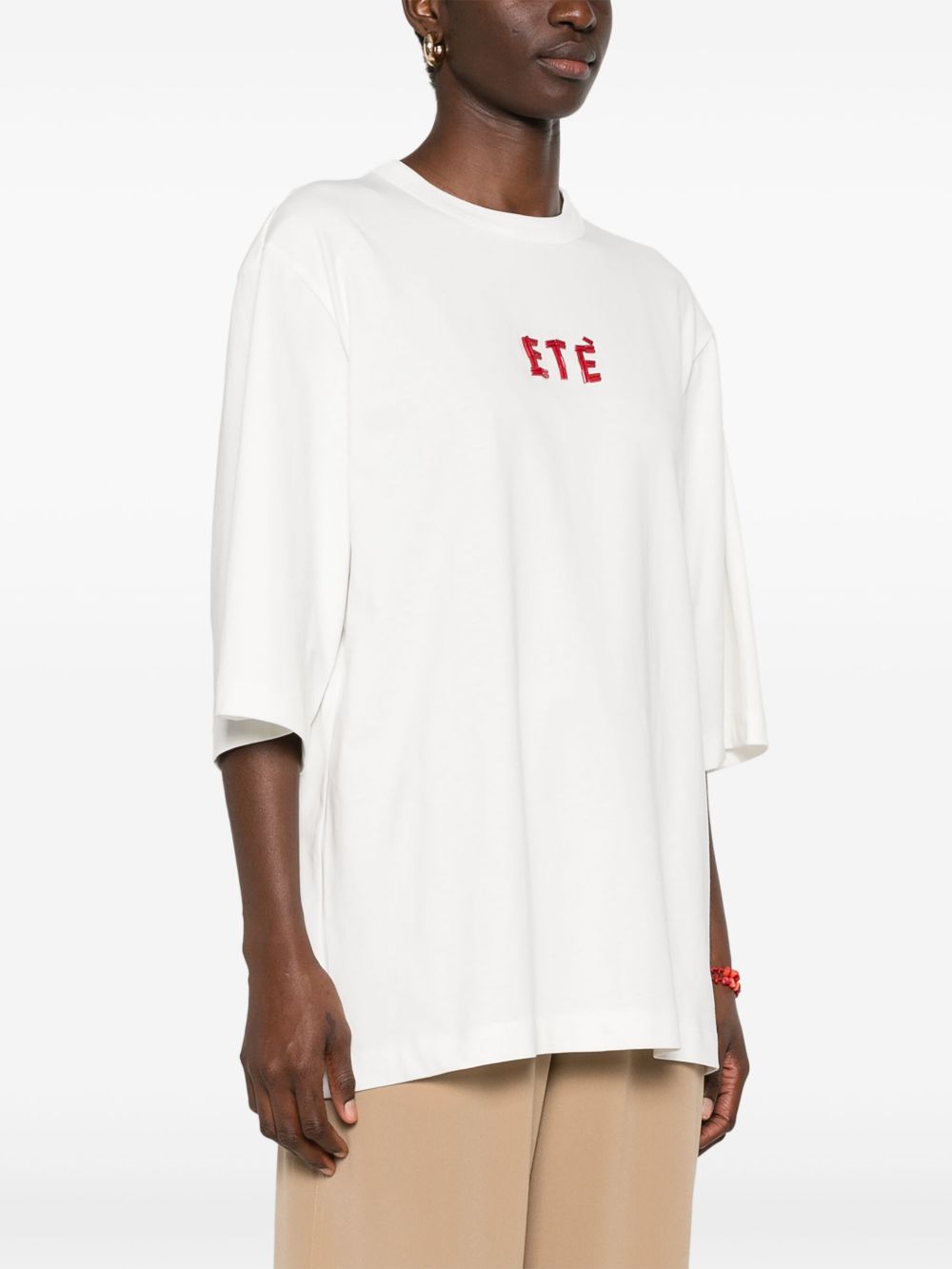 Embroidered cotton t-shirt