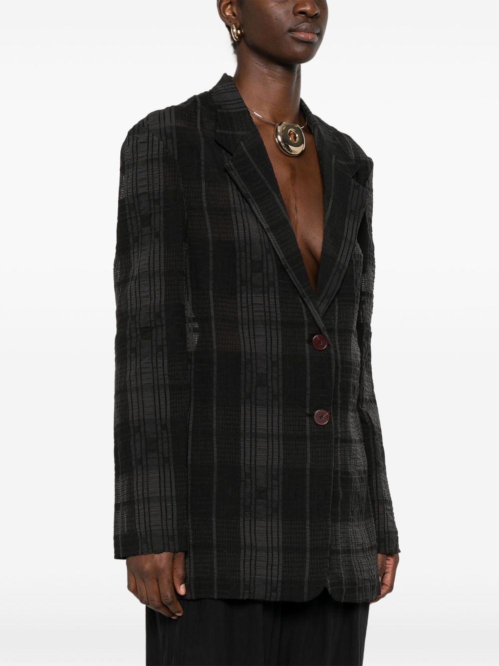 Single-breasted blazer jacket