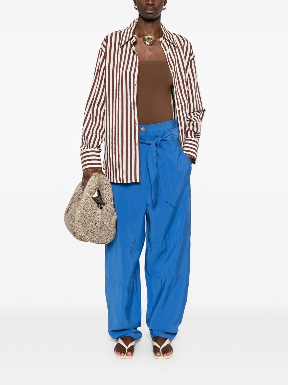 Belted trousers
