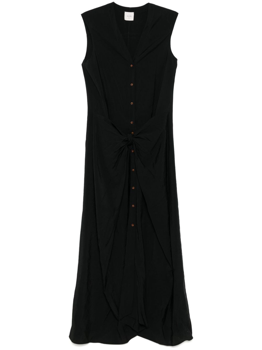 Buttoned long dress