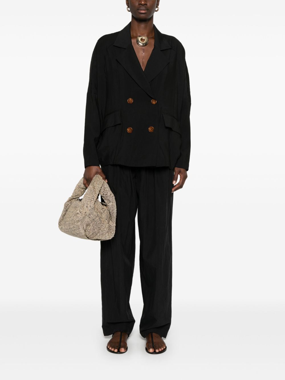 Double-breasted blazer jacket