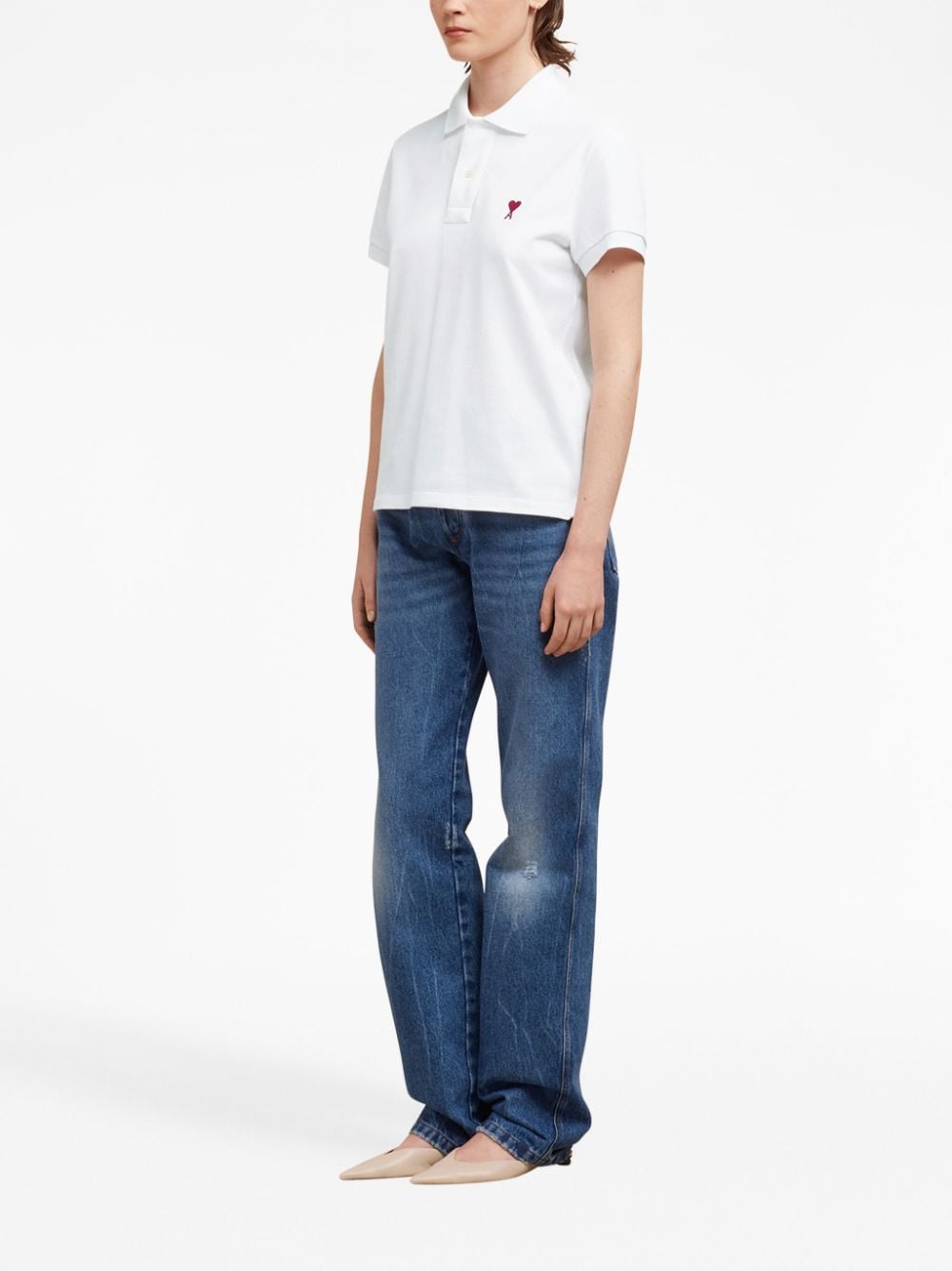 Ami de coeur organic cotton polo shirt
