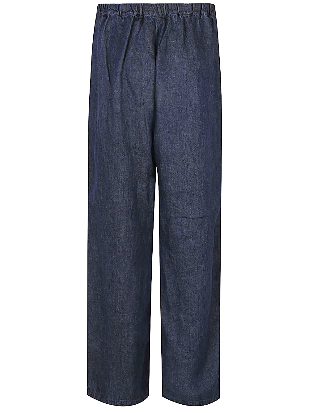 Linen striagh-leg trousers