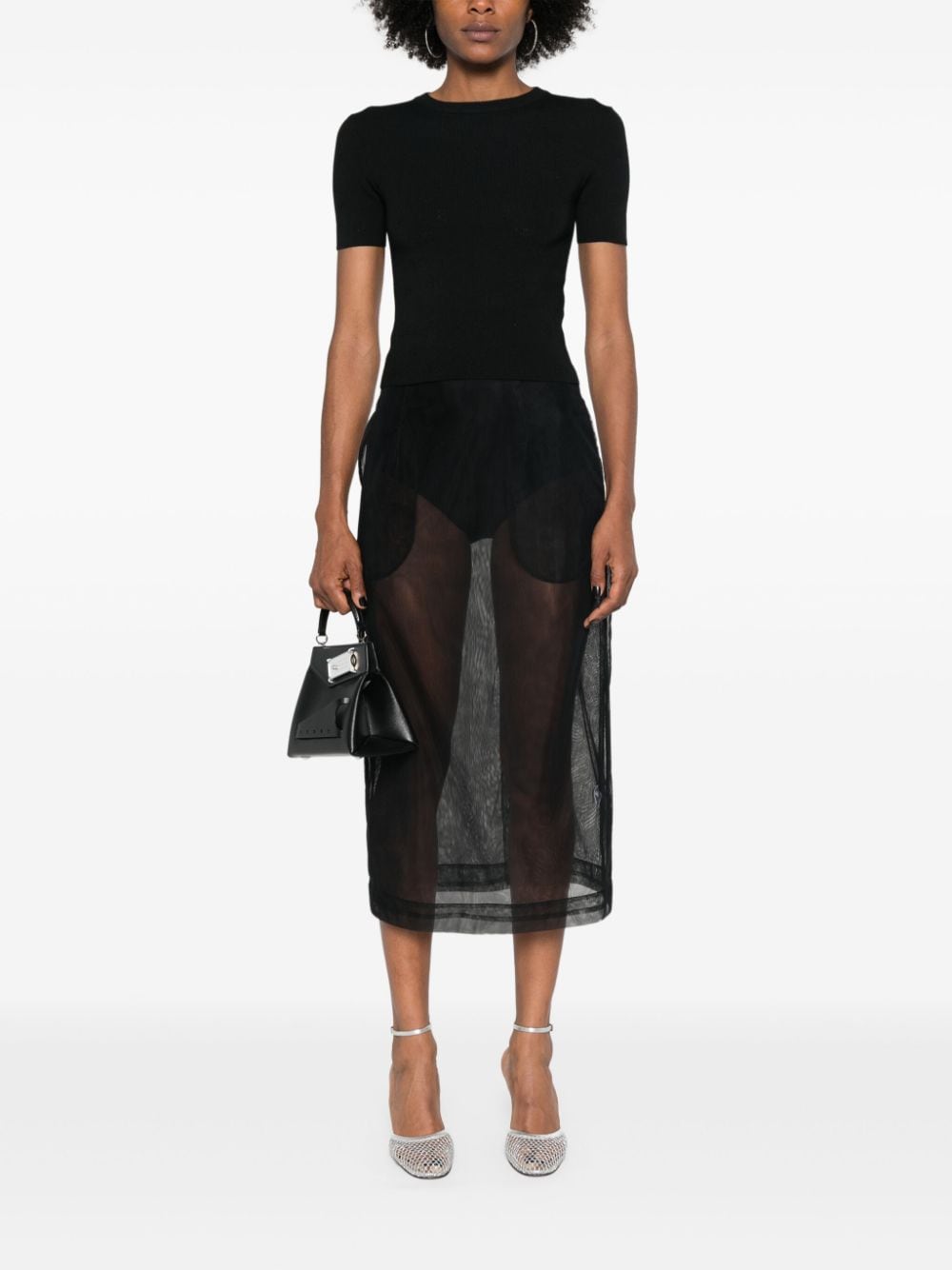 Open-knit wool top