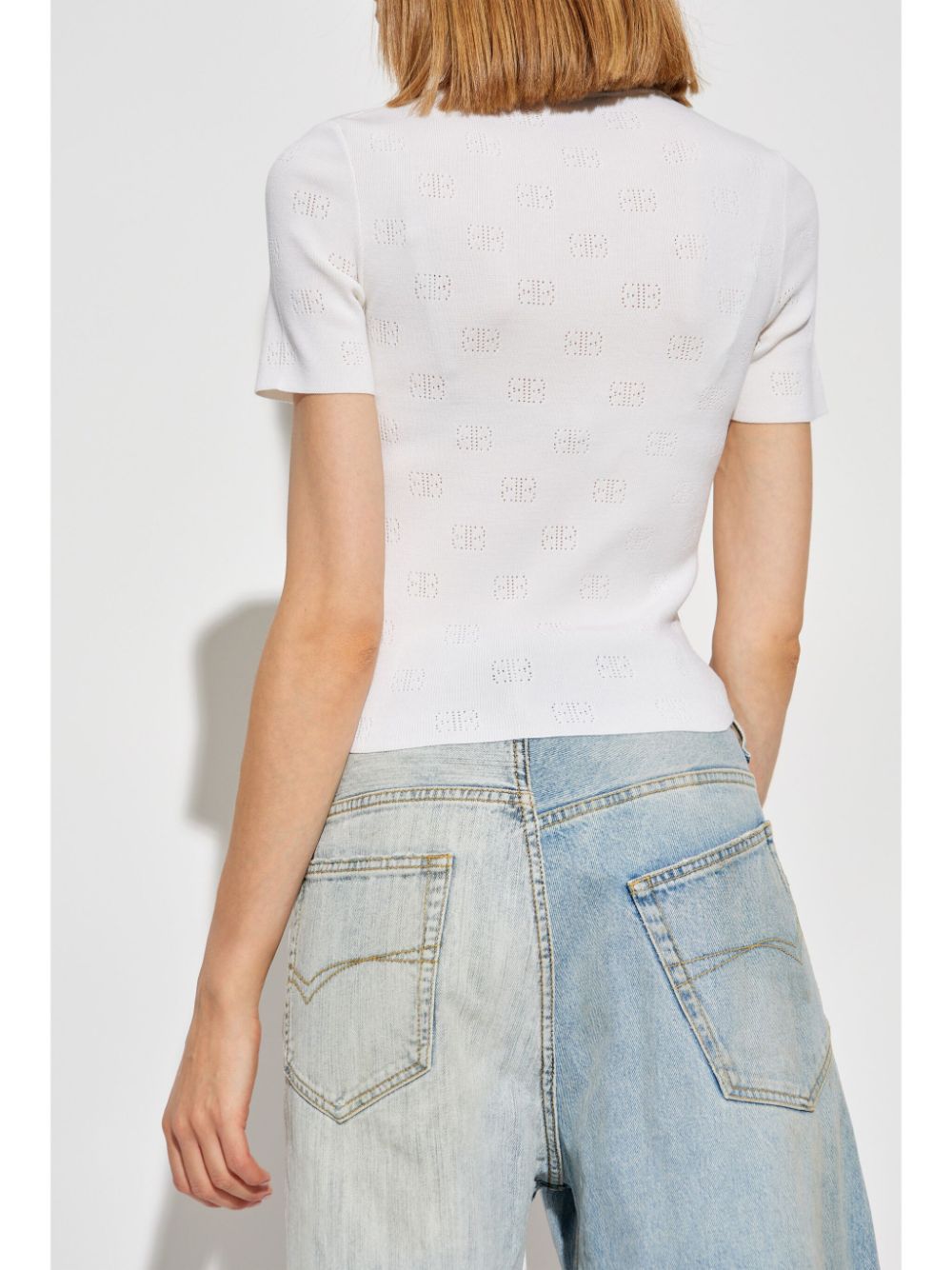 Open-knit wool top