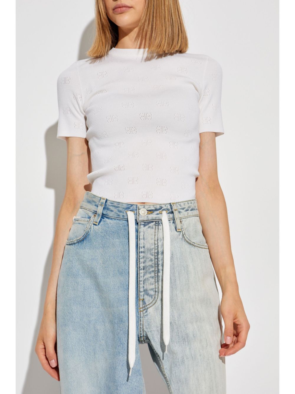 Open-knit wool top