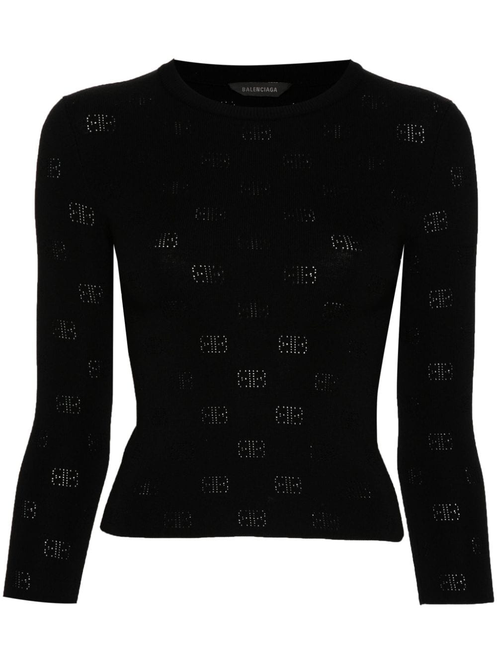 Open-knit wool top