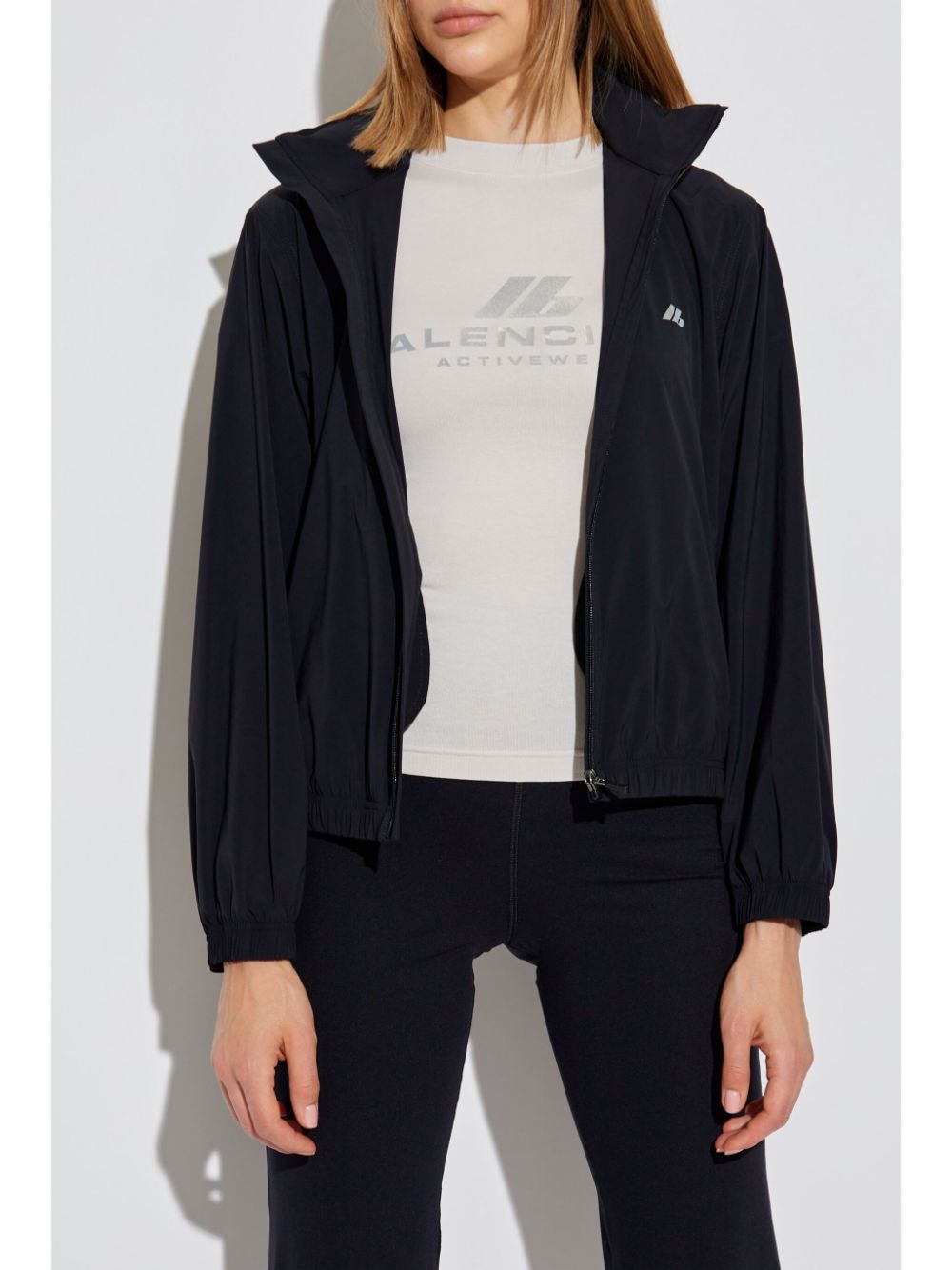 Shrunk nylon windbreaker