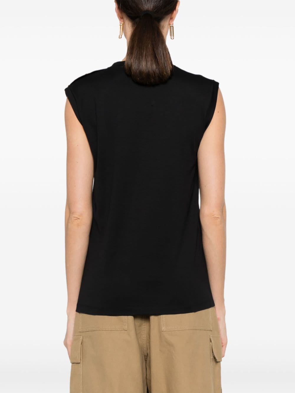 Logo organic cotton tank top
