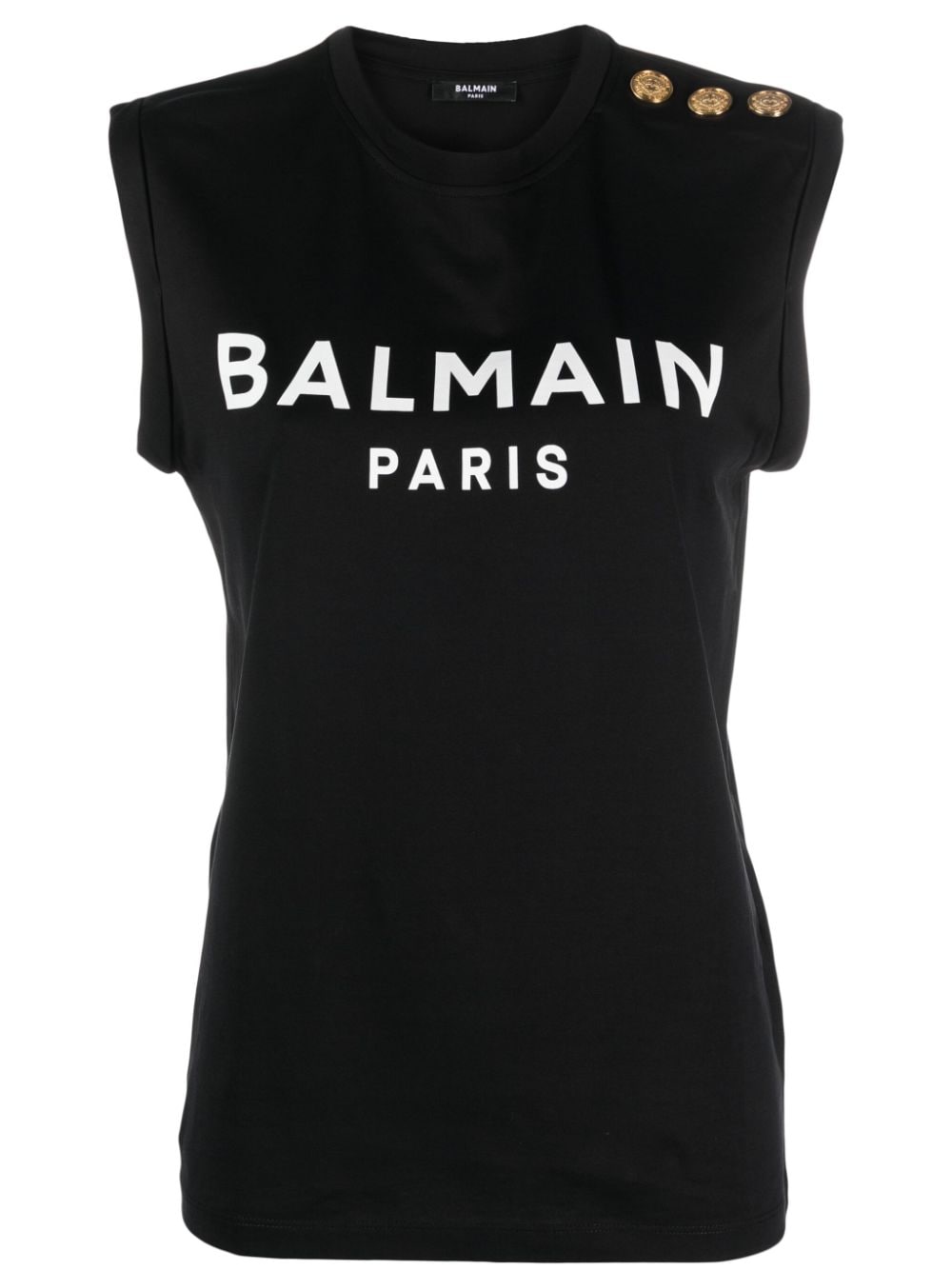 Logo organic cotton tank top