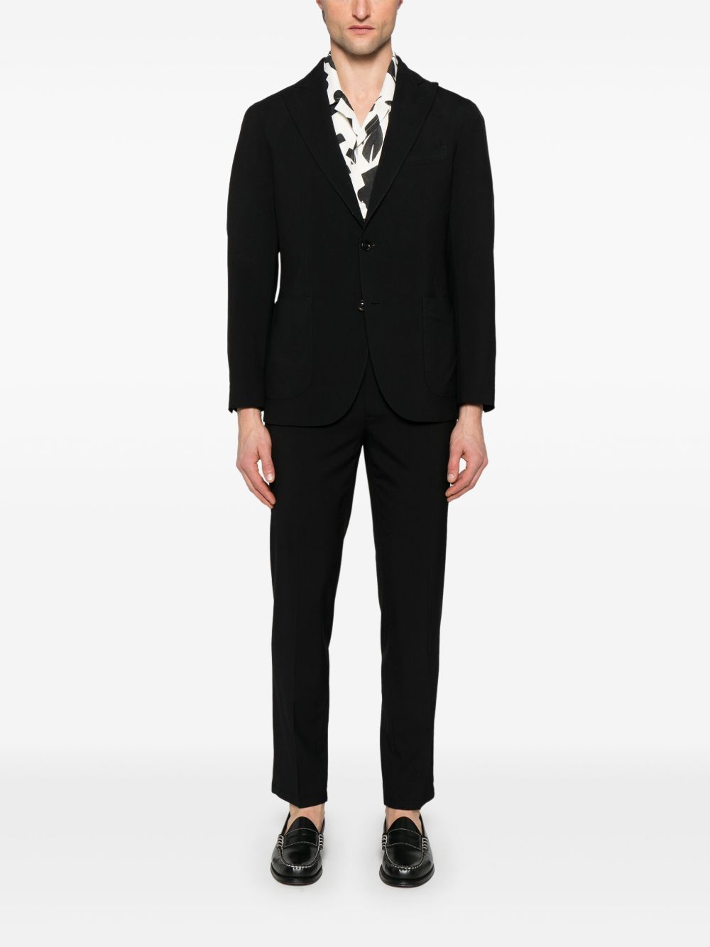 Wool double-breasted suit
