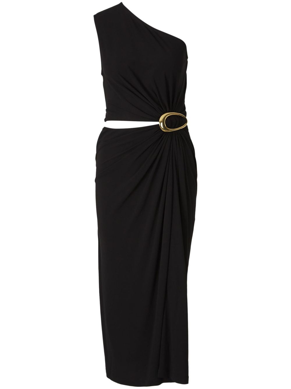 One-shoulder midi dress