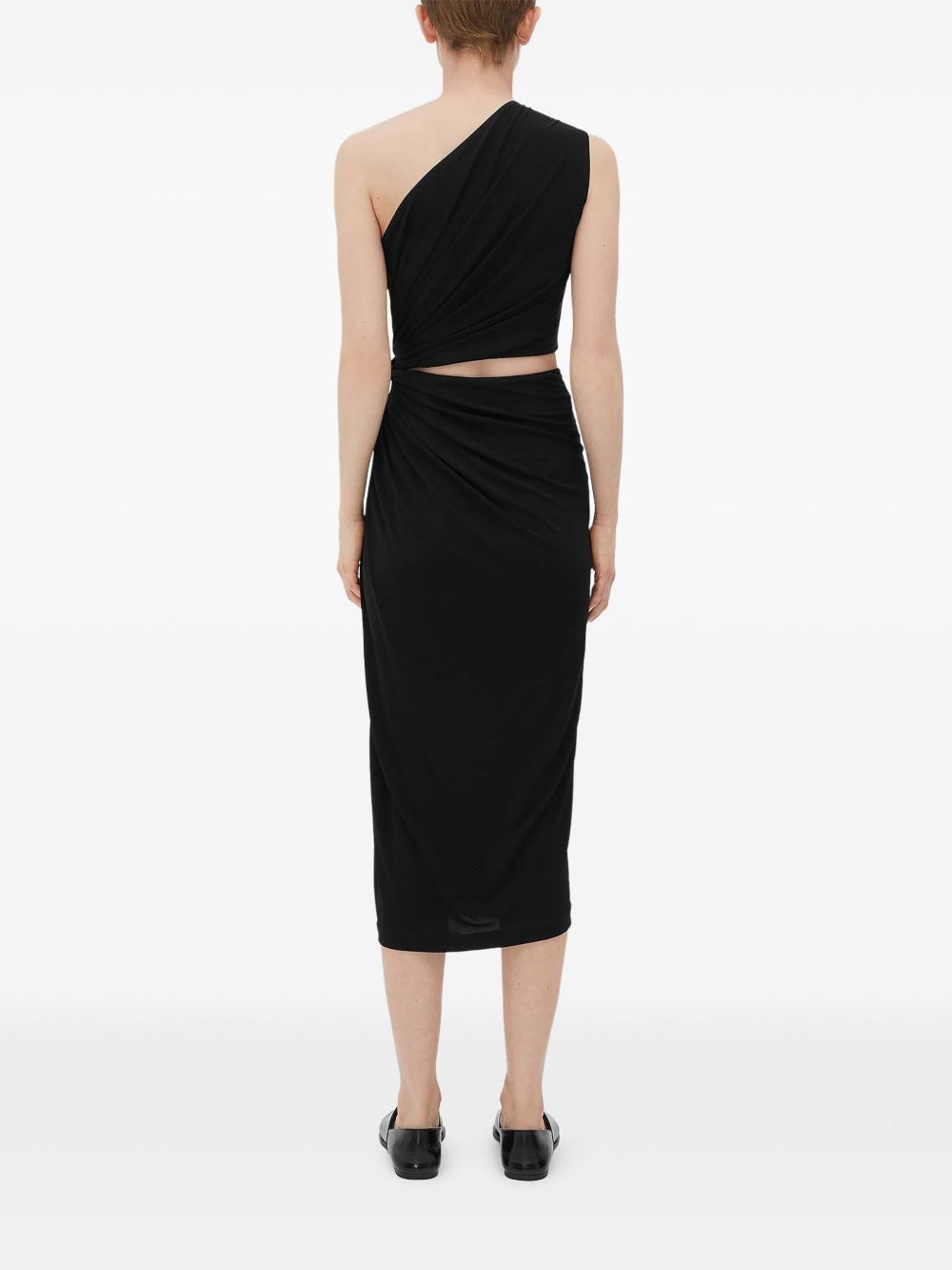 One-shoulder midi dress