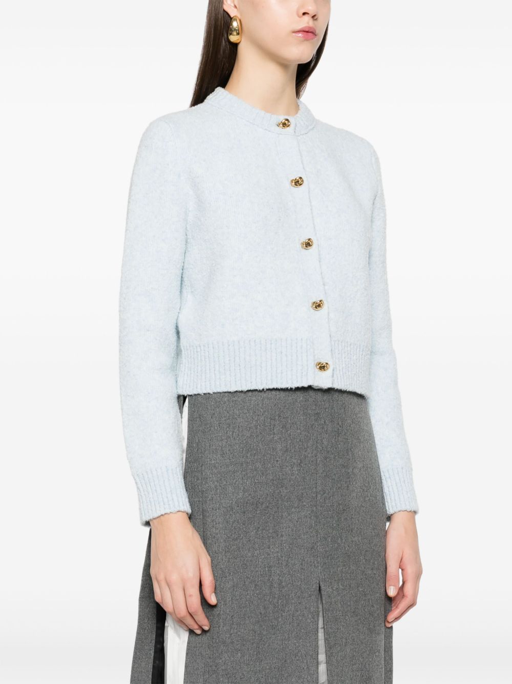Bouclé wool cardigan